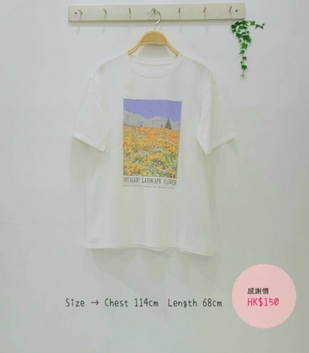 日本白色TEE