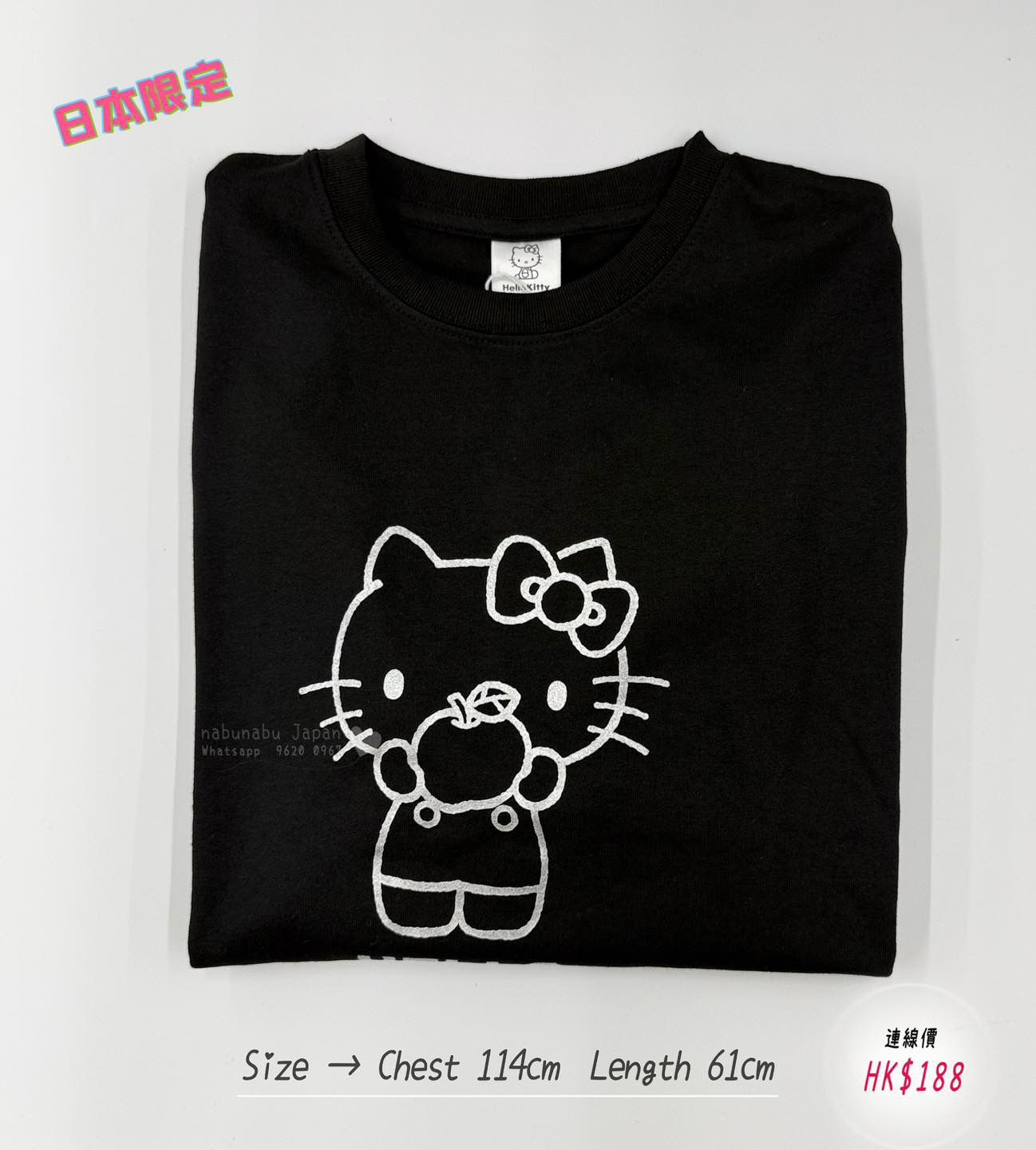 #5月日本連線中 #夏物新作 #日本限定 🎨2 𝒸𝑜𝓁𝑜𝓇 ✈ 日本最新出character  kitty🍎圖案配色棉質 Top✨