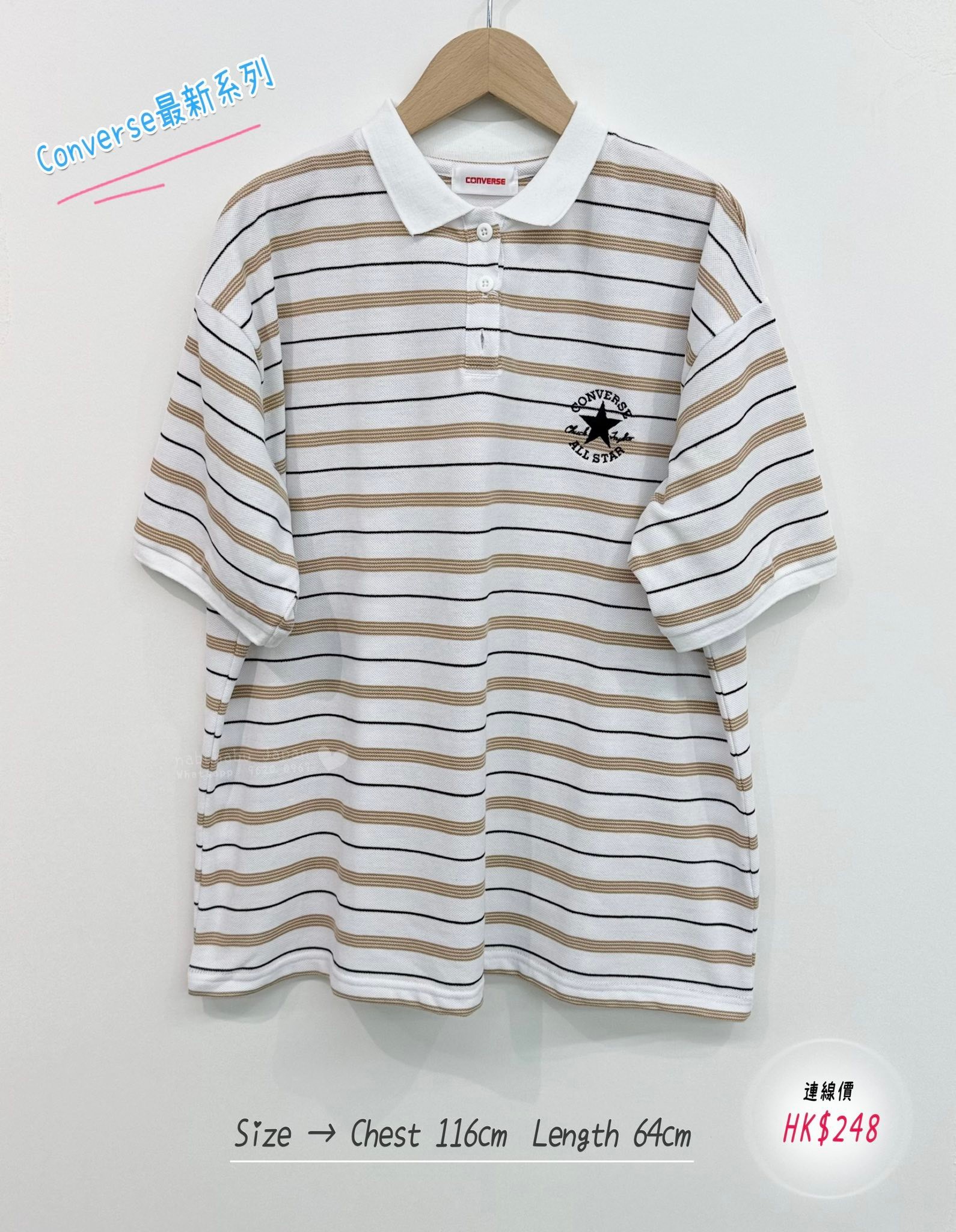 日本最新出春夏系列 高質刺繡𝐶𝑜𝑛𝑣𝑒𝑟𝑠𝑒 圖案間紋 top ✨